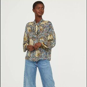 Morris & Co + H&M blouse floral Size 10